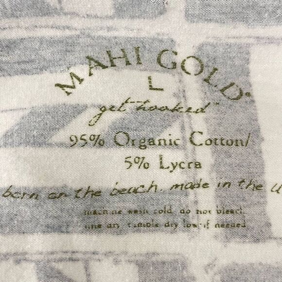 Mahi Gold Cotton Lycra Straight Dress Large - Picture 5 of 7